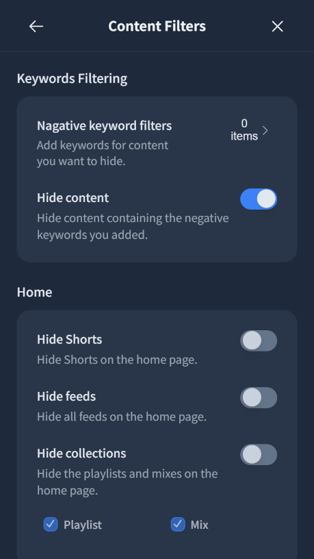 Feature section responsive mobile dark