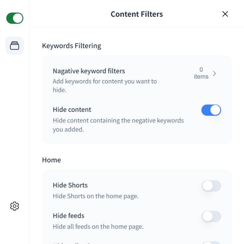 Hero section screenshot desktop light